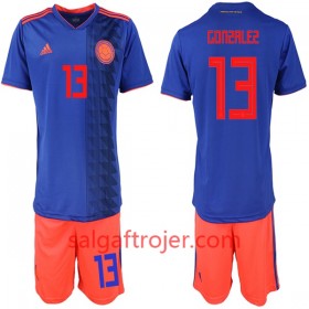 Colombia Fodboldtrøjer Gonzalez 13 Børn Udebanesæt VM 2018